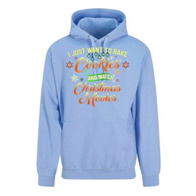 I Just Want To Bake Cookies And Watch Christmas Movies Unisex Surf Hoodie