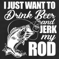 I Just Want To Drink Beer And Jerk My Rod Golf Towel