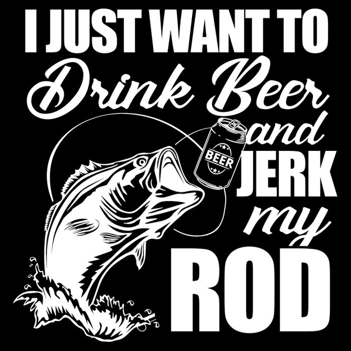I Just Want To Drink Beer And Jerk My Rod Women's Crop Top Tee