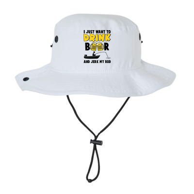 I Just Want to Drink Beer And Jerk My Rod Fishing Legacy Cool Fit Booney Bucket Hat