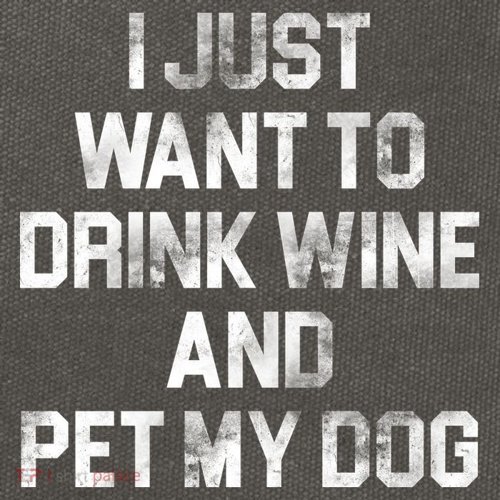 I Just Want To Drink Wine  Cotton Canvas Backpack
