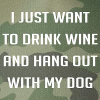 I Just Want To Drink Wine And Hang Out With My Dog Legacy Tie Dye Trucker Hat