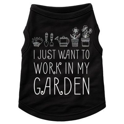 I Just Want To Work In My Garden Doggie Tank