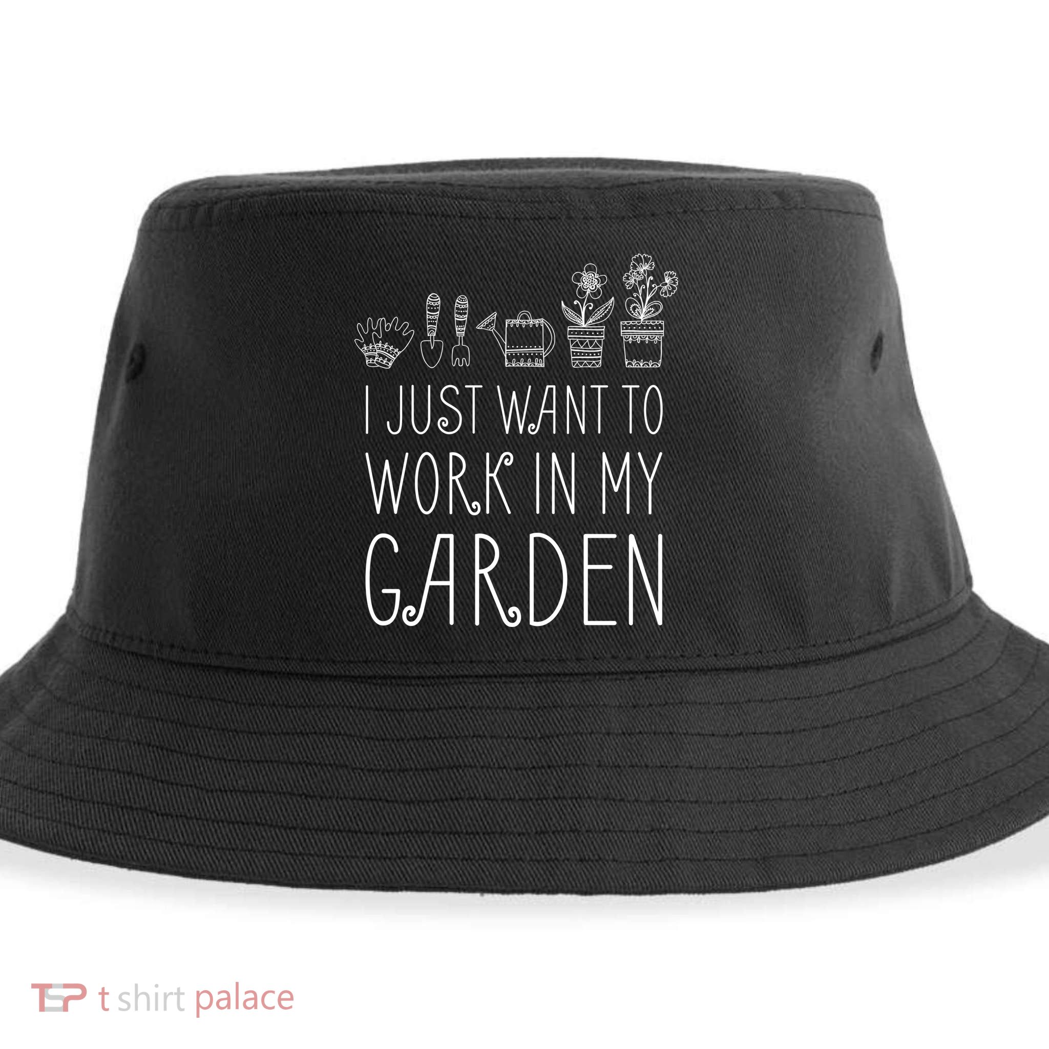 I Just Want To Work In My Garden Sustainable Bucket Hat