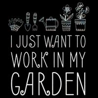I Just Want To Work In My Garden 7-Panel Snapback Hat