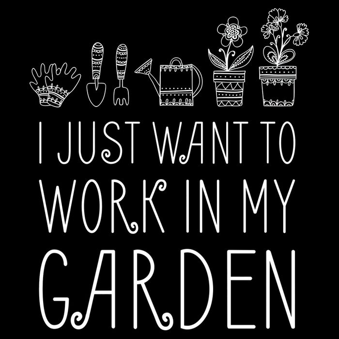 I Just Want To Work In My Garden 7-Panel Snapback Hat