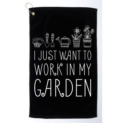 I Just Want To Work In My Garden Golf Towel