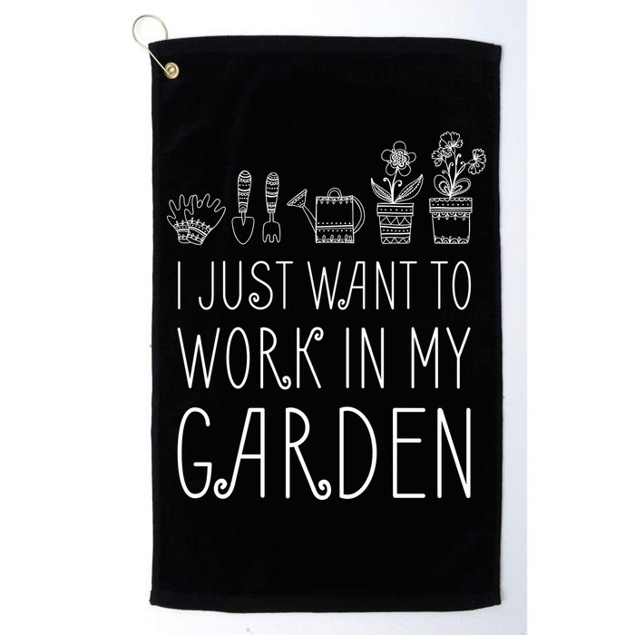 I Just Want To Work In My Garden Golf Towel