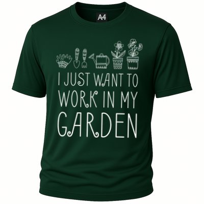 I Just Want To Work In My Garden Performance Shirt