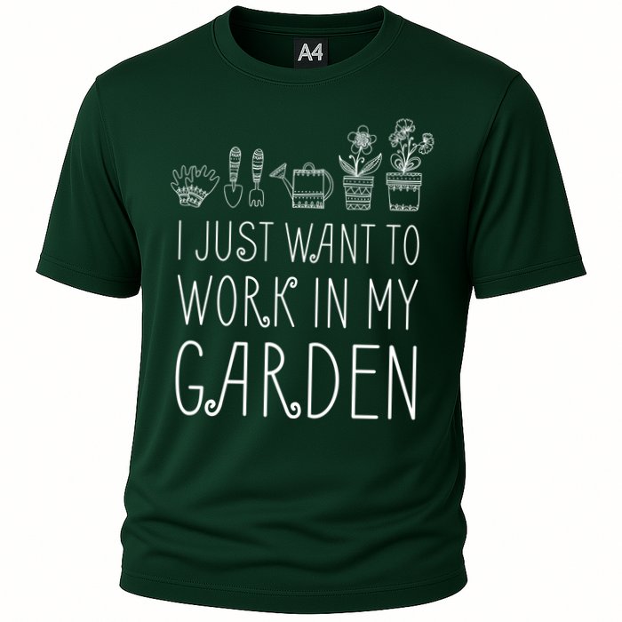 I Just Want To Work In My Garden Performance Shirt