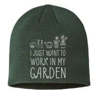 I Just Want To Work In My Garden Sustainable Beanie