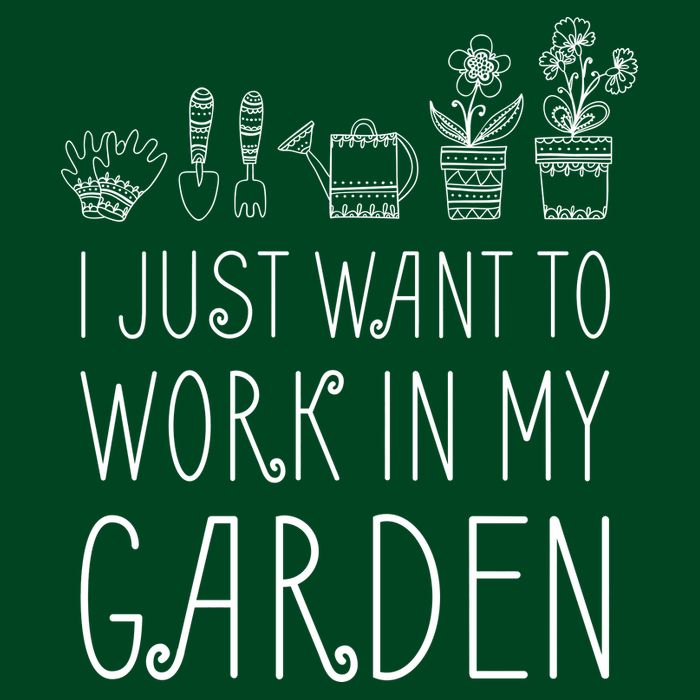 I Just Want To Work In My Garden Premium T-Shirt