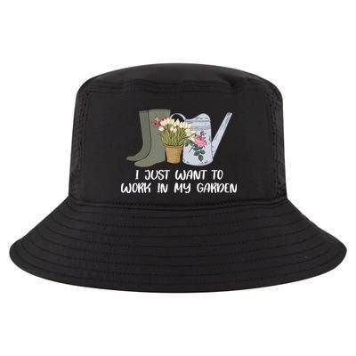 I Just Want To Work On My Garden Cool Comfort Performance Bucket Hat