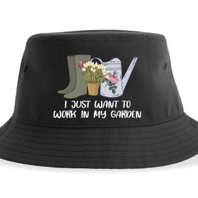 I Just Want To Work On My Garden Sustainable Bucket Hat