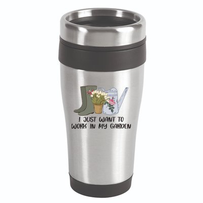 I Just Want To Work On My Garden 16oz Travel Tumbler