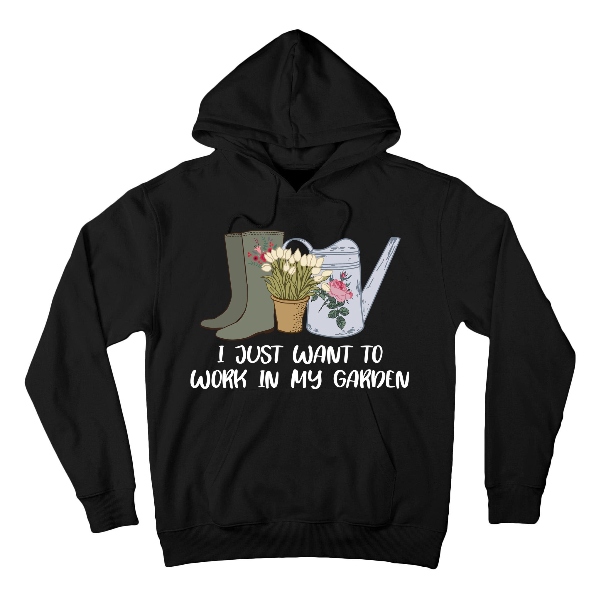 I Just Want To Work On My Garden Tall Hoodie