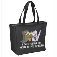 I Just Want To Work On My Garden Zip Tote Bag