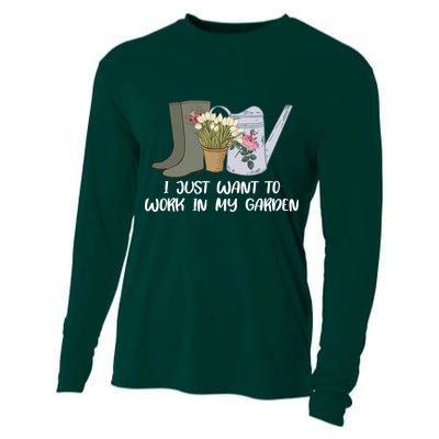 I Just Want To Work On My Garden Cooling Performance Long Sleeve Crew
