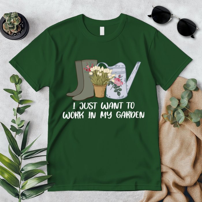 I Just Want To Work On My Garden Premium T-Shirt