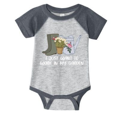 I Just Want To Work On My Garden Infant Baby Jersey Bodysuit