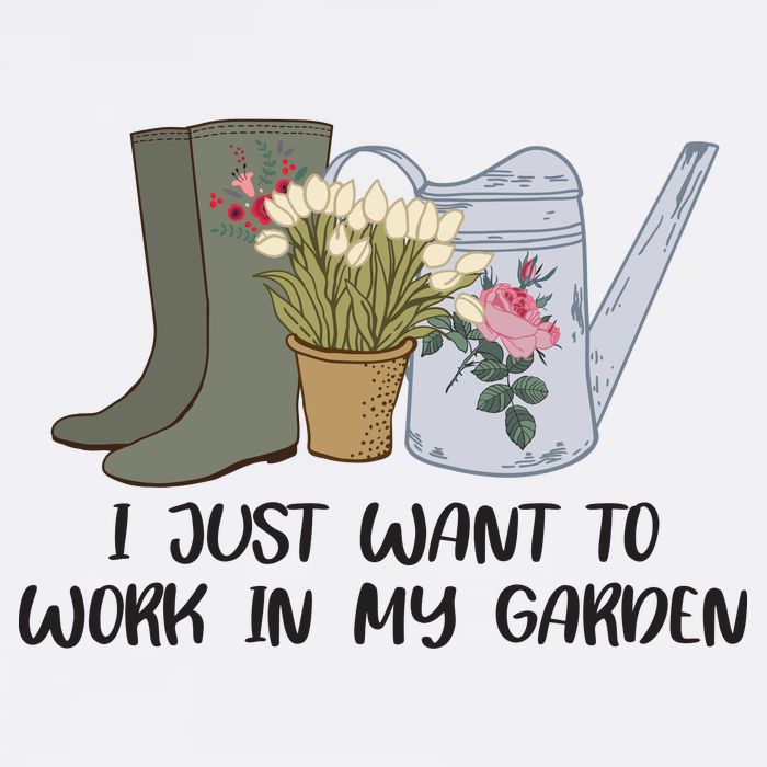 I Just Want To Work On My Garden Garment-Dyed Sweatshirt