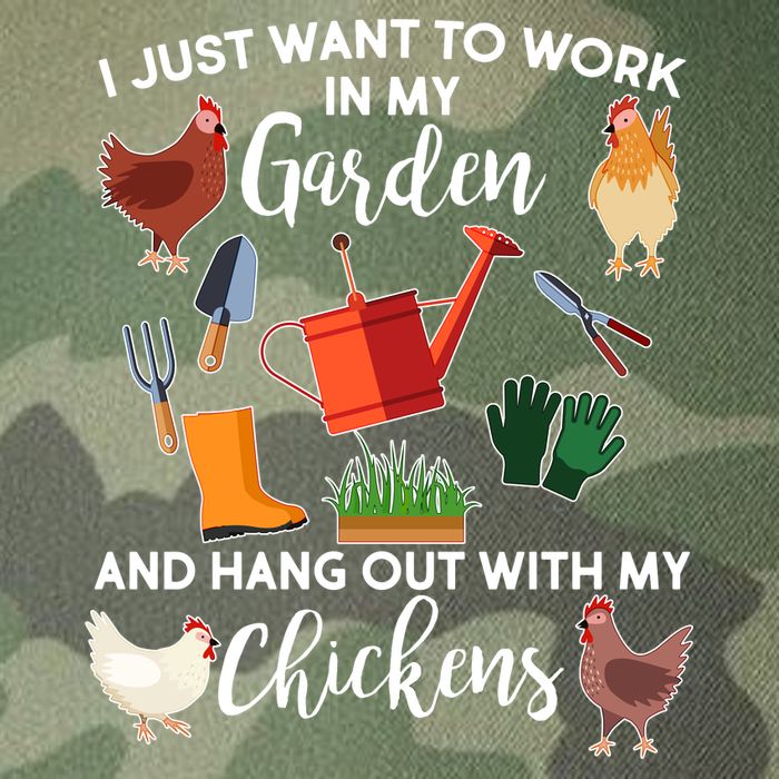 I Just Want Work In My Garden And Hang Out With My Chickens Legacy Tie Dye Trucker Hat