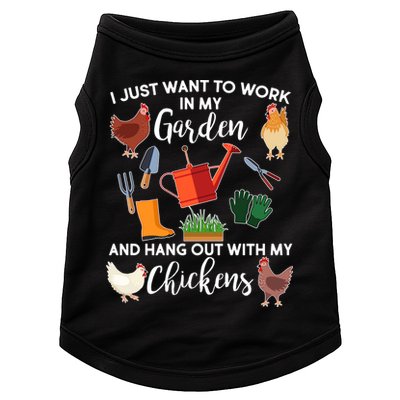 I Just Want Work In My Garden And Hang Out With My Chickens Doggie Tank