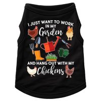 I Just Want Work In My Garden And Hang Out With My Chickens Doggie Tank