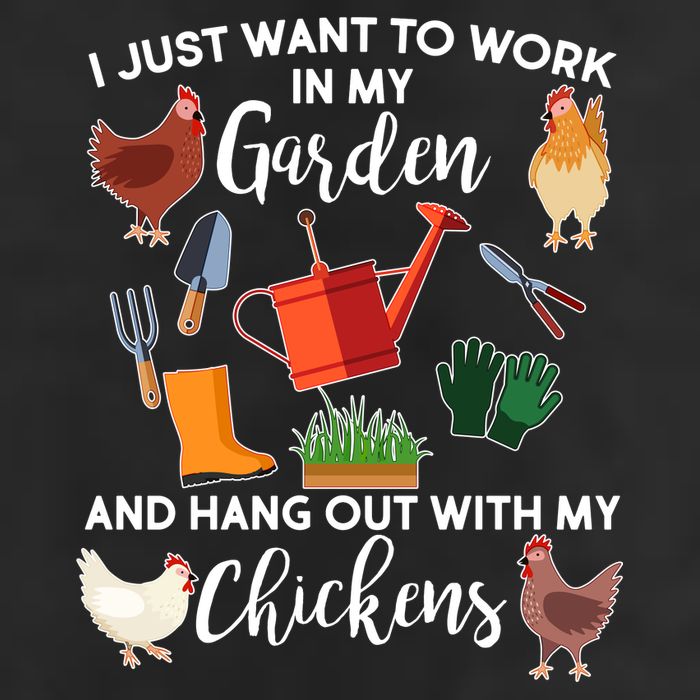 I Just Want Work In My Garden And Hang Out With My Chickens Beanie
