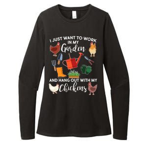 I Just Want Work In My Garden And Hang Out With My Chickens Womens CVC Long Sleeve Shirt