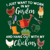 I Just Want Work In My Garden And Hang Out With My Chickens Mousepad