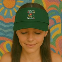 I Just Want Work In My Garden And Hang Out With My Chickens Valucap Bio-Washed Visor