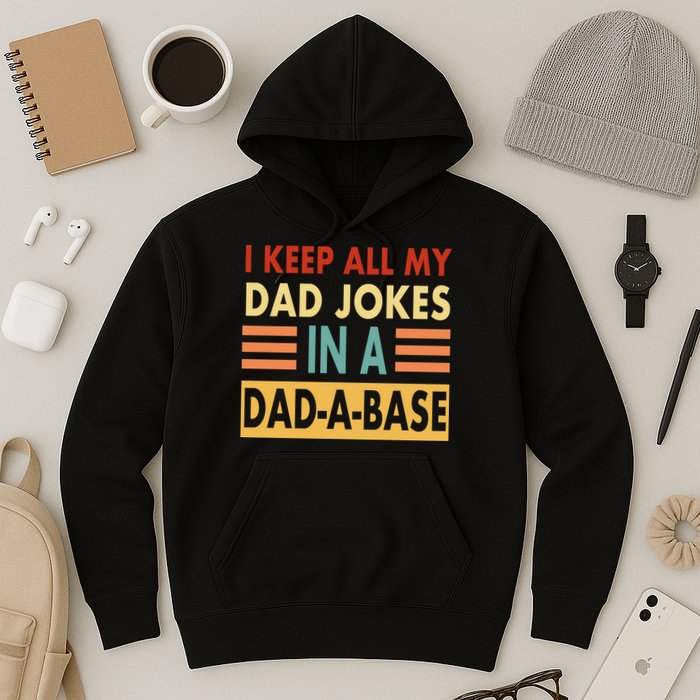 I Keep All My Dad Jokes In A Dad-A-Base Hoodie