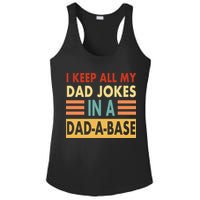 I Keep All My Dad Jokes In A Dad-A-Base Ladies PosiCharge Competitor Racerback Tank