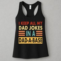 I Keep All My Dad Jokes In A Dad-A-Base Womens Tank Top