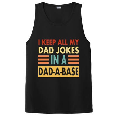 I Keep All My Dad Jokes In A Dad-A-Base PosiCharge Competitor Tank