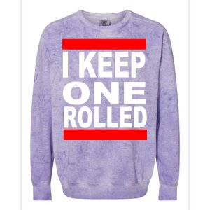 I Keep One Rolled Colorblast Crewneck Sweatshirt