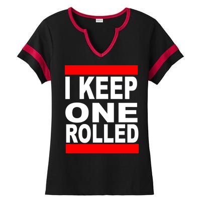 I Keep One Rolled Ladies Halftime Notch Neck Tee