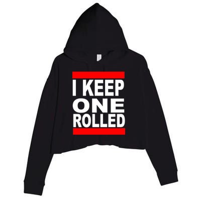 I Keep One Rolled Crop Fleece Hoodie