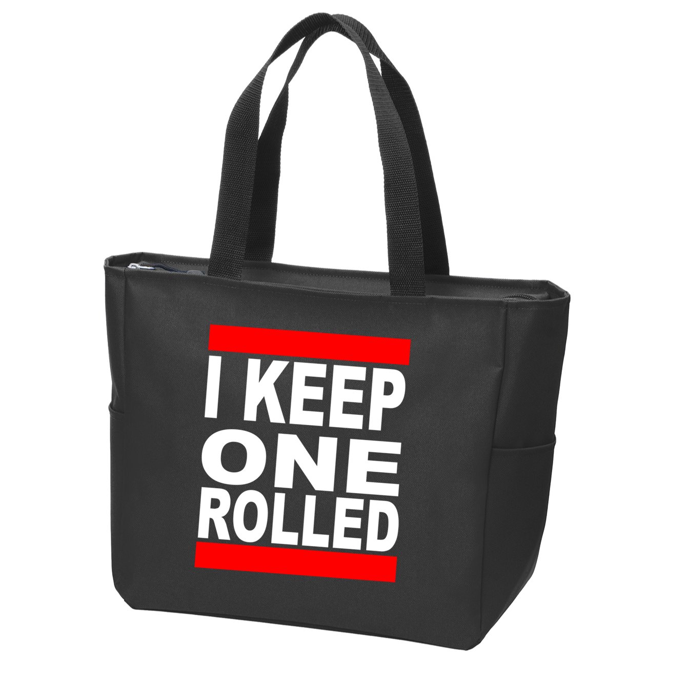 I Keep One Rolled Zip Tote Bag