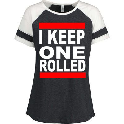 I Keep One Rolled Enza Ladies Jersey Colorblock Tee