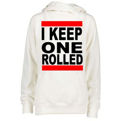 I Keep One Rolled Womens Funnel Neck Pullover Hood