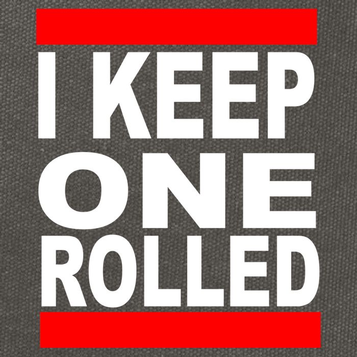 I Keep One Rolled Cotton Canvas Backpack