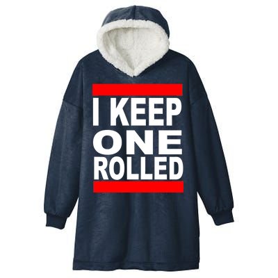 I Keep One Rolled Hooded Wearable Blanket