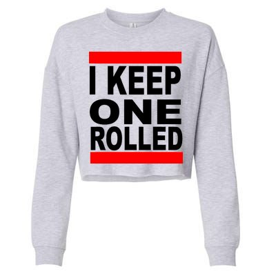 I Keep One Rolled Cropped Pullover Crew