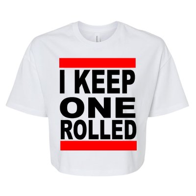 I Keep One Rolled Bella+Canvas Jersey Crop Tee