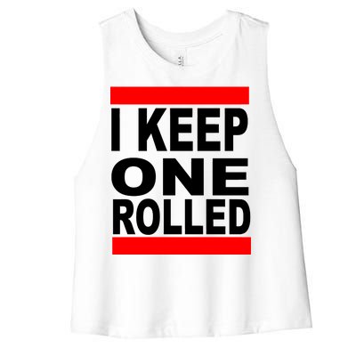 I Keep One Rolled Women's Racerback Cropped Tank