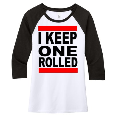 I Keep One Rolled Women's Tri-Blend 3/4-Sleeve Raglan Shirt