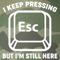 I Keep Pressing ESC But I'm Still Here Legacy Tie Dye Trucker Hat
