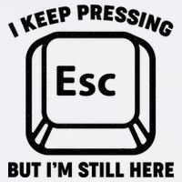 I Keep Pressing ESC But I'm Still Here Garment-Dyed Sweatshirt